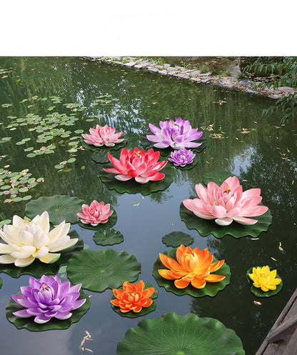 Roter Lotus, künstliche Simulation, Lotusblumen, PE-Schaum, Seerose, schwimmender Pool, künstliche Blumen, Hochzeit, Hausgarten, Pool-Dekoration