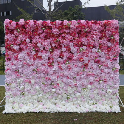 Flower Wall For Wedding Arrangement Event Salon Party Photography Backdrop Fabric Rolling Up Curtain Fabric Cloth