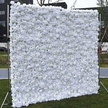 White Flower Wall For Wedding Photography Backdrop Fake Floral Wall  For Special Event Party Arrangemet Decor Floral Panels 40x60cm