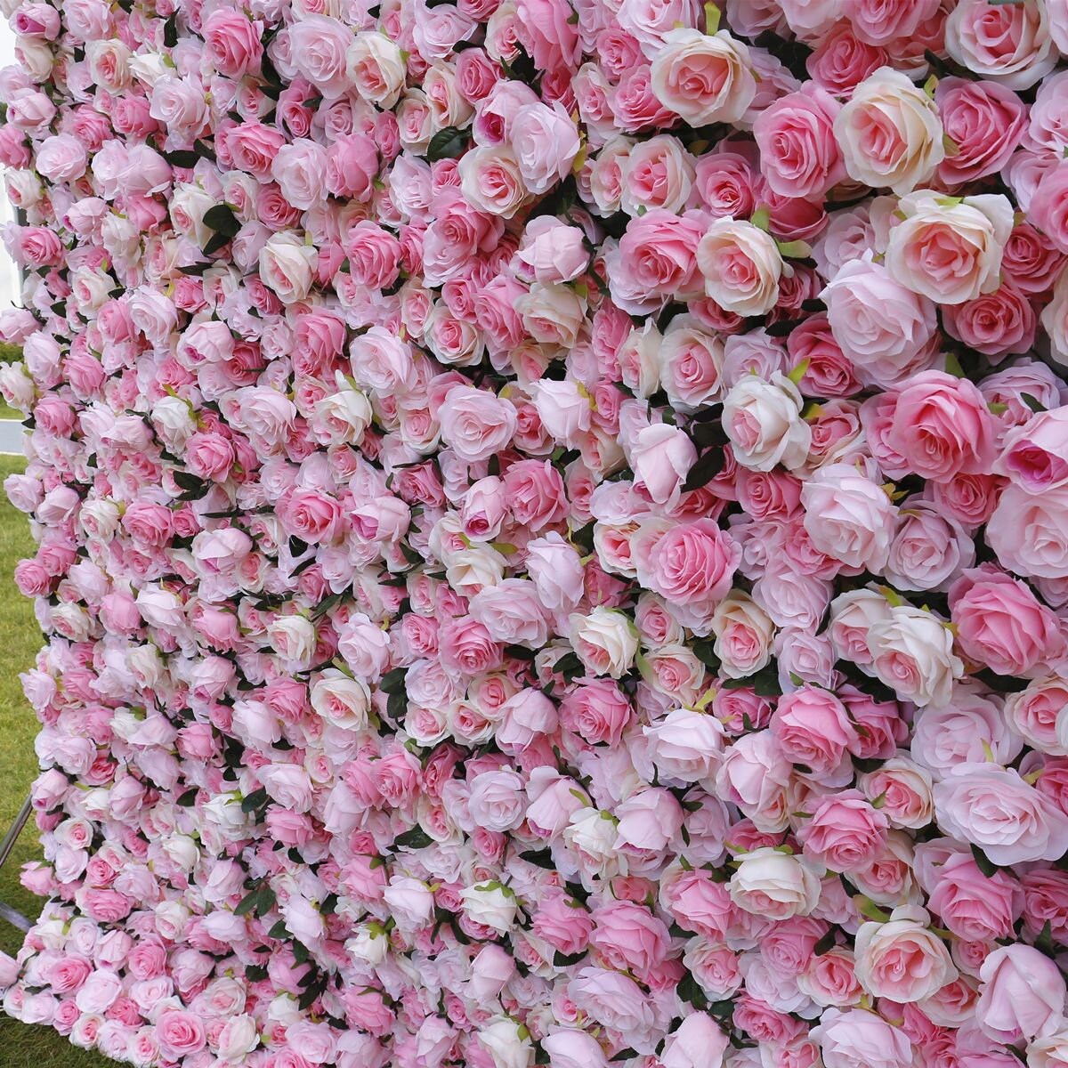 Beauty Pink Flower Wall For Wedding Arrangement Event Salon Party Photography Backdrop Fabric Rolling Up Curtain Fabric Cloth