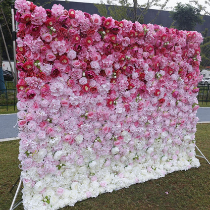 Flower Wall For Wedding Arrangement Event Salon Party Photography Backdrop Fabric Rolling Up Curtain Fabric Cloth