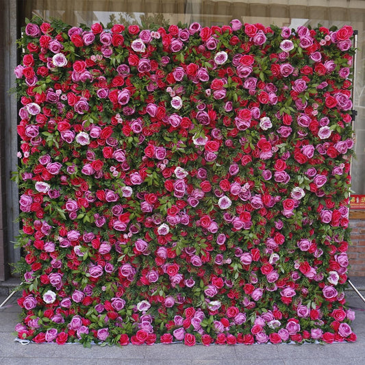 3D Flower Wall For Wedding Arrangement Event Salon Party Photography Backdrop Fabric Rolling Up Curtain Fabric Cloth