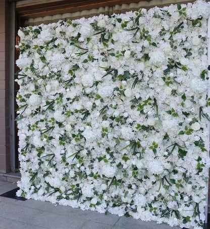 5D Romantic AutumnTulips Floral Wall For Wedding Arrangement Event Salon Party Photography Backdrop Fabric Rolling Up Curtain Fabric Cloth