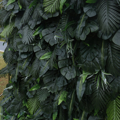 Künstliche gefälschte Monstera Palmblätter Hintergrund Wand für Event Salon Party Fotografie Hintergrund Stoff aufrollen Vorhang Stoff Tuch