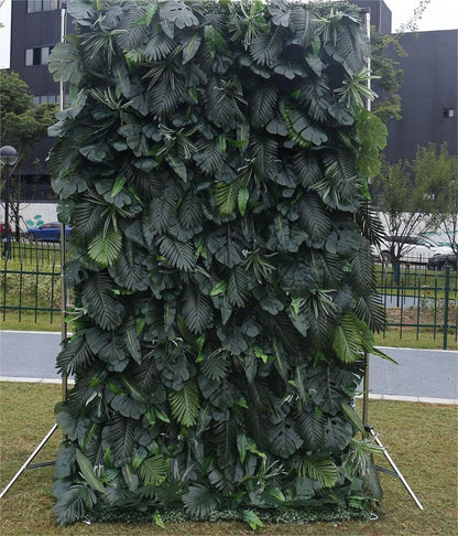 Künstliche gefälschte Monstera Palmblätter Hintergrund Wand für Event Salon Party Fotografie Hintergrund Stoff aufrollen Vorhang Stoff Tuch