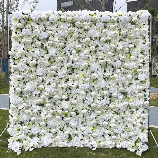 New Arrival Peony Flower Wall For Wedding Arrangement Event Salon Party Photography Backdrop Fabric Rolling Up Curtain Fabric Cloth