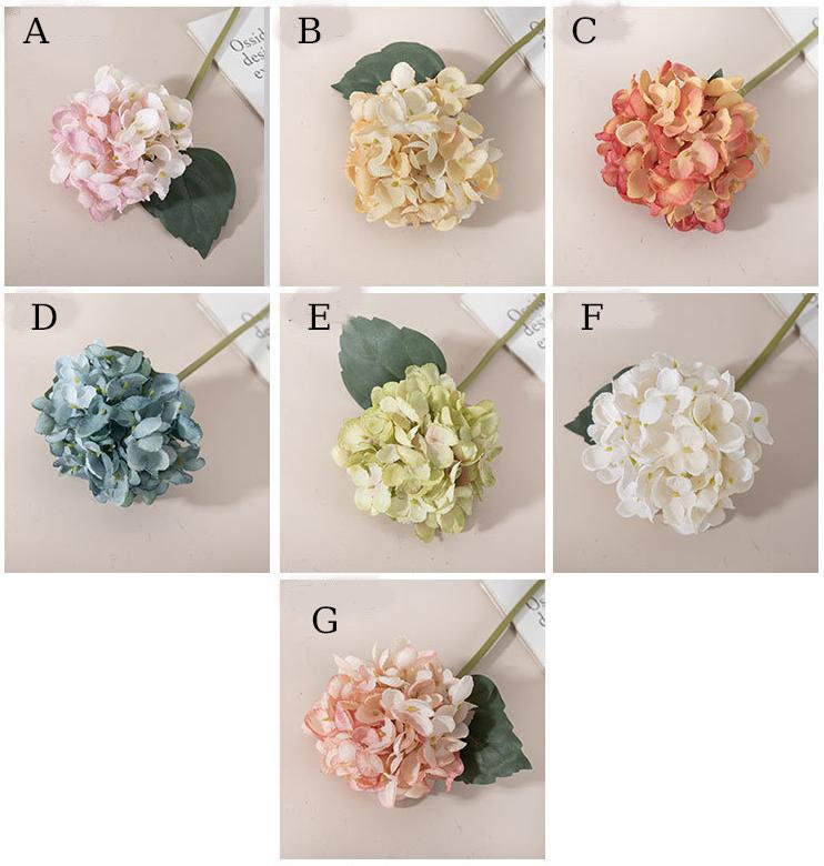 12 Stems Silk Hydrangea Flower 11.8&#39;&#39; Tall, Artificial Hydrangea for Home Decor, Floral Arrangement, Spring Decoration, Centerpieces