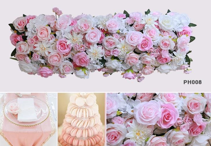 Blush Pink Blumengirlande, Blumenbogen, Hochzeitsblumenbogen, Hochzeitsgirlande, Chuppah-Blumen, Hochzeitslaube, Tisch-Mittelstück 3,27ft