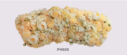 Champagner-Blumengirlande, Blumenbogen, Hochzeitsblumenbogen, Hochzeitsgirlande, Chuppah-Blumen, Hochzeitslaube, Tisch-Mittelstück 1m