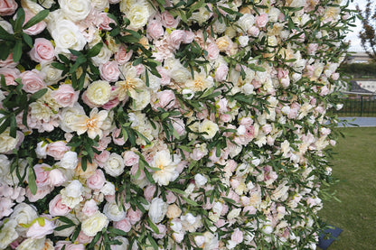 New Arrival Artifical Flower Wall For Wedding Arrangement Event Salon Party Photography Backdrop Fabric Rolling Up Curtain Fabric Cloth