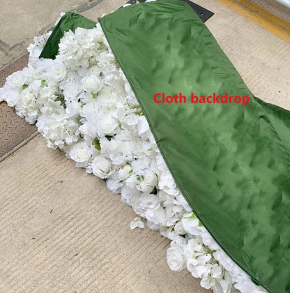 New Design Blue Floral Wall For Wedding Arrangement Event Salon Party Photography Backdrop Fabric Rolling Up Curtain Fabric Cloth