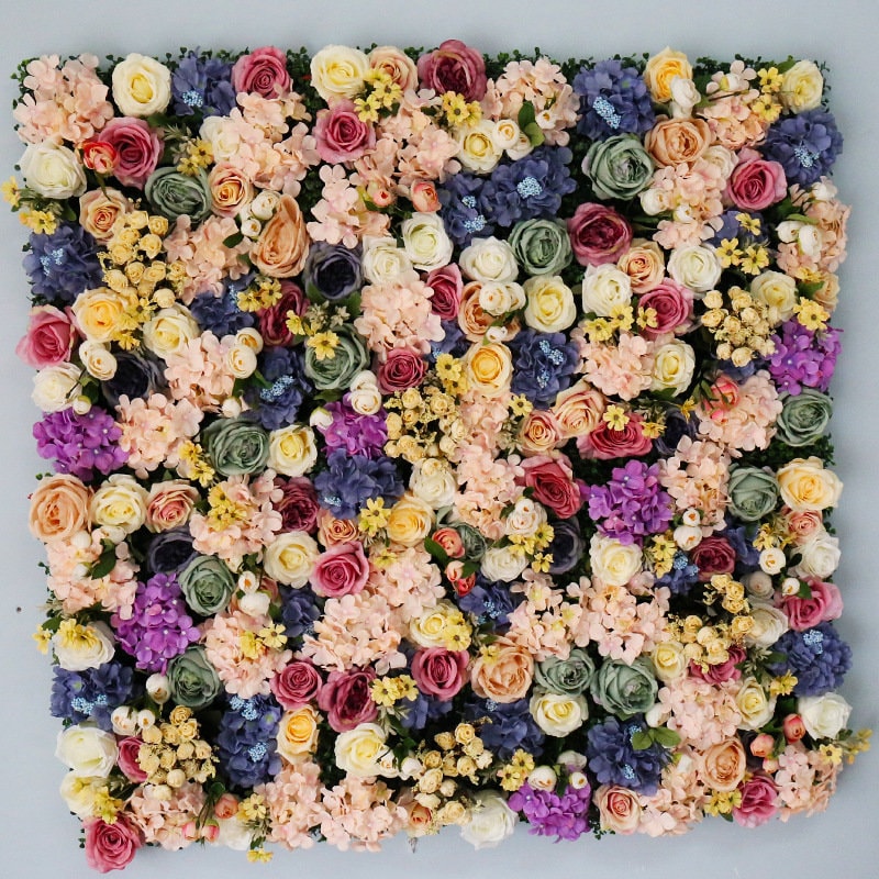 Mixed Colors Flower Wall For Wedding Photography Backdrop Bridal Shower Event Salon Party Arrangement Decor Floral Panels 40x60cm