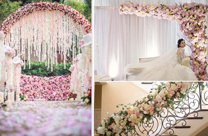 Flower garland, Floral arch,Wedding flower arch, Wedding garland, Chuppah flowers, wedding arbor,table Center piece 3.27ft