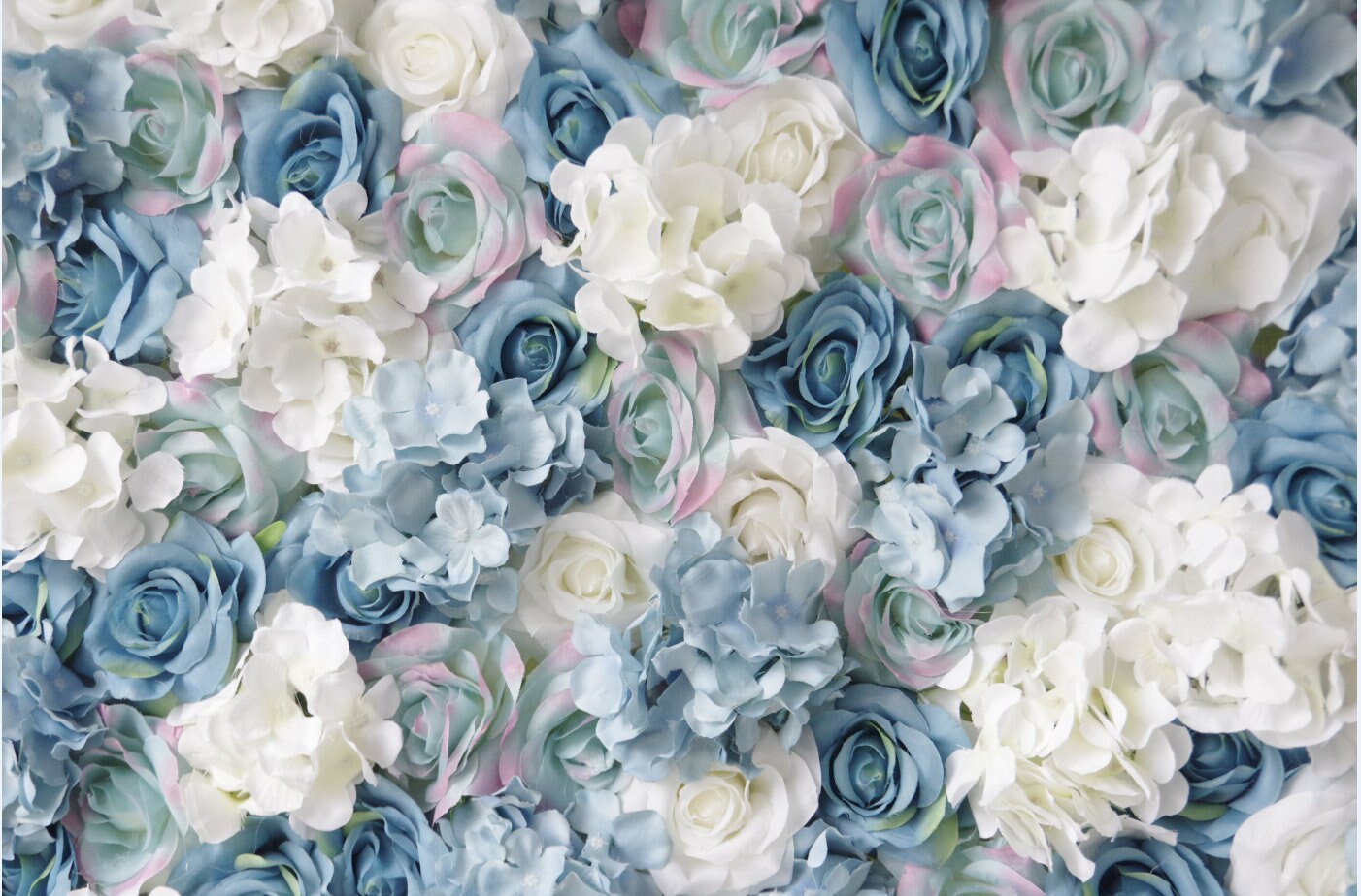 Grey Blue Flower Wall For Wedding Arrangement Event Salon Party Photography Backdrop Fabric Rolling Up Curtain Fabric Cloth