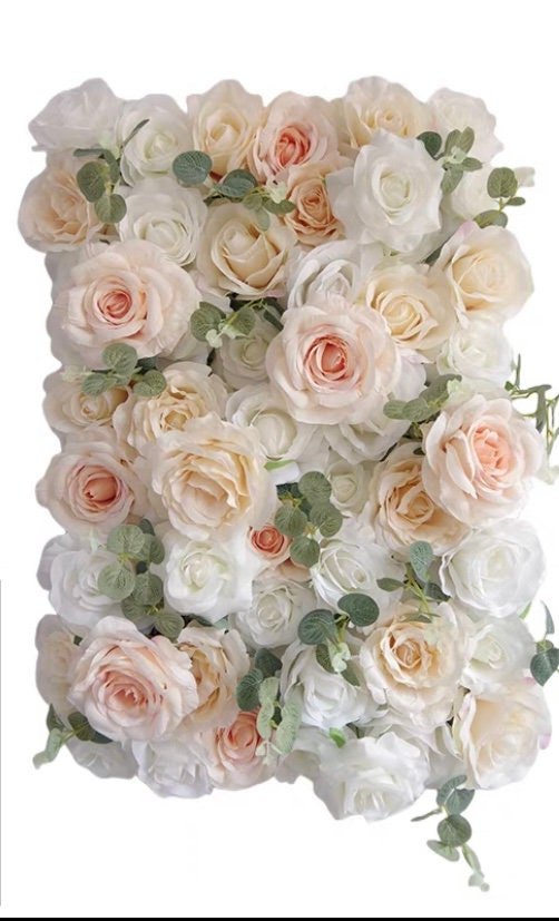 Artifical Simulation Flower Wall For Wedding Photography Backdrop Baby Shower Special Event Arrangement Decor Floral Panels 15.75x23.62inch