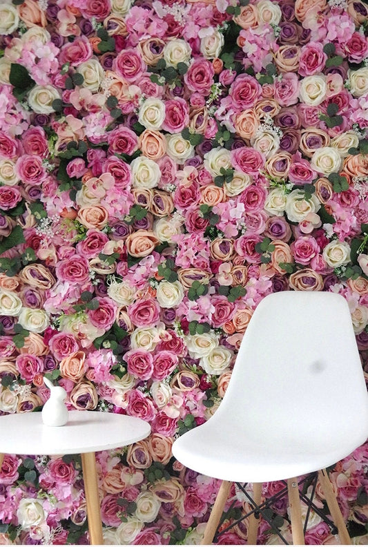 Beauty Flower Wall For Wedding Photography Backdrop Baby Shower Special Event Arrangement Decor Floral Panels 15.75x23.62inch