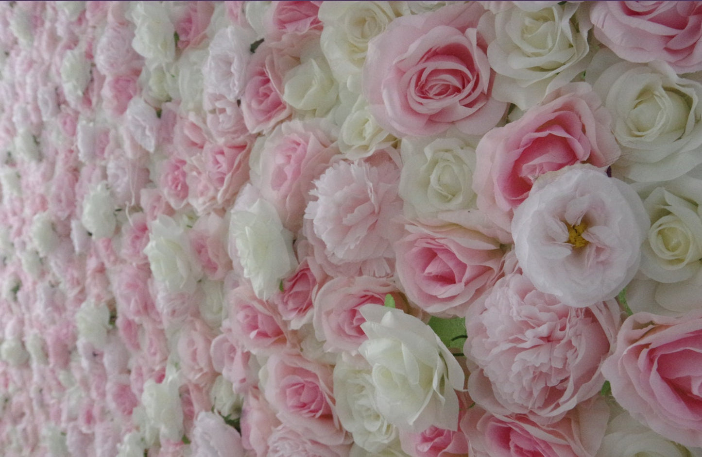 New Design Baby Pink Flower Wall For Wedding Arrangement Event Salon Party Photography Backdrop Fabric Rolling Up Curtain Fabric Cloth