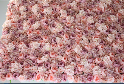 Dusty Pink Flower Wall For Wedding Arrangement Event Salon Party Photography Backdrop Fabric Rolling Up Curtain Fabric Cloth