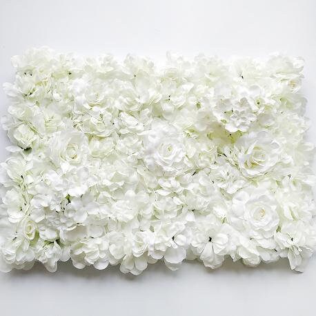 New Arrival White Flower Wall Artificial Rose Hydrangea Flower Backdrops For Romantic  Photography Bridal Shower Panels 40cm*60cm