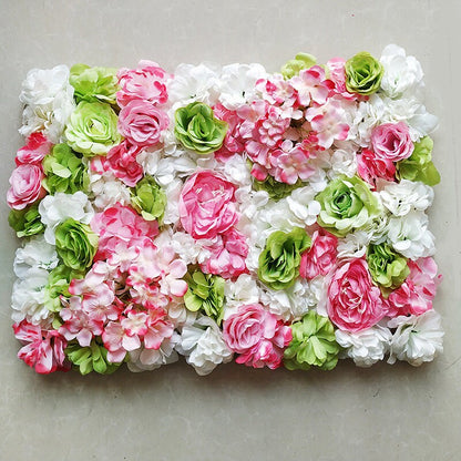 Simulation Flower Wall For Wedding Romantic Photography  Bridal Shower Baby Shower Salon Decor Floral Panels 15.74inch x23.62inch