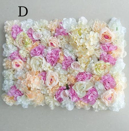 Simulation Flower Wall  For Wedding Romantic Photography Backdrop Baby Shower Special Event Arrangement Floral Panels 40cm*60cm 8 colors