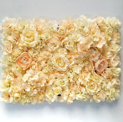 Simulation Blumenwand für Hochzeit, romantische Fotografie-Hintergrund, Brautparty, besondere Veranstaltung, arrangierte Blumenpaneele, 40 x 60 cm, 4 Farben