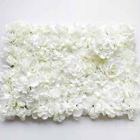 Simulation Blumenwand für Hochzeit, romantische Fotografie-Hintergrund, Brautparty, besondere Veranstaltung, arrangierte Blumenpaneele, 40 x 60 cm, 4 Farben