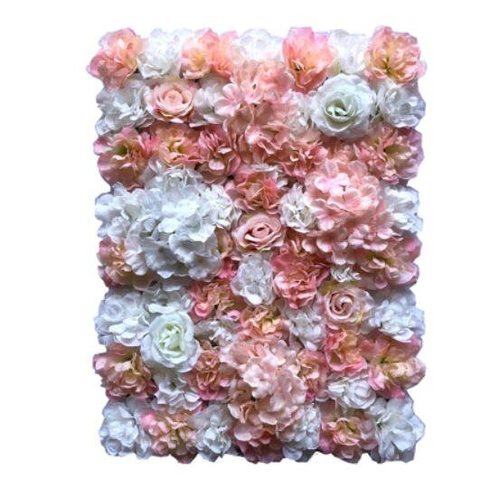 Neuankömmling künstliche Seide Rose Hortensie Blumenwand für Hochzeit romantische Fotografie Hintergrund Hochzeit Arrangement Dekor Panels 40 * 60 cm