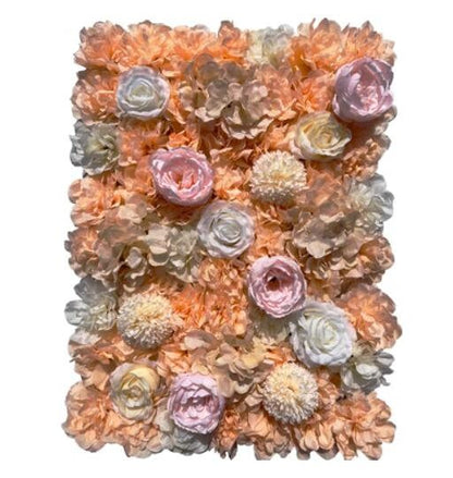 Candy Orange Hochzeit Blumenwand Künstliche Simulation Seidenblumen Wand Babyparty Besonderes Ereignis Hintergrund Blumenpanel 40*60cm