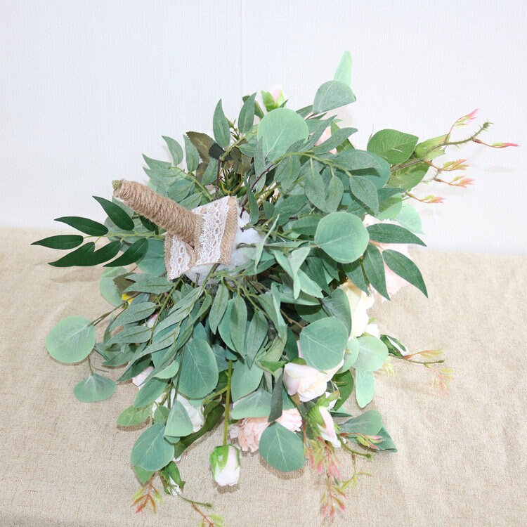 Wedding Arch Arrangement Arbor Arrangements White Flowers Eucalyptus Wedding White Green Package Artificial Faux Flowers Wedding Decor