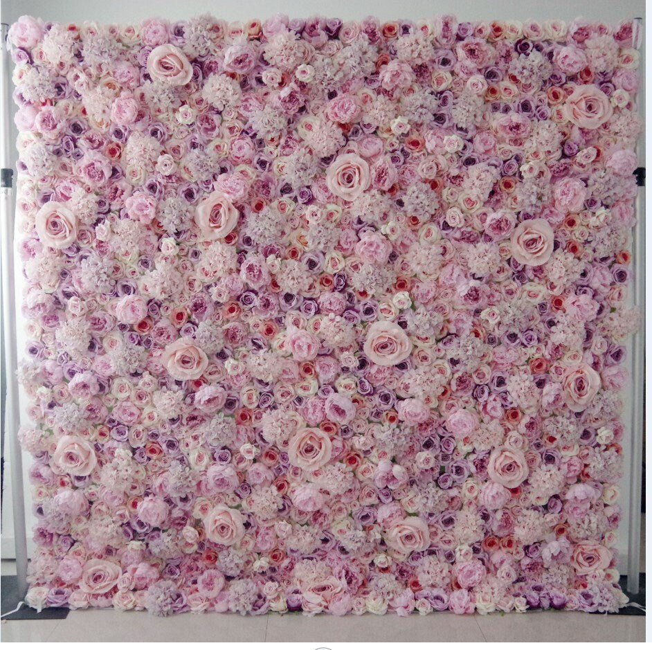 New Customized 3D Flower Wall For Wedding Arrangement Event Salon Party Photography Backdrop Fabric Rolling Up Curtain Fabric Cloth