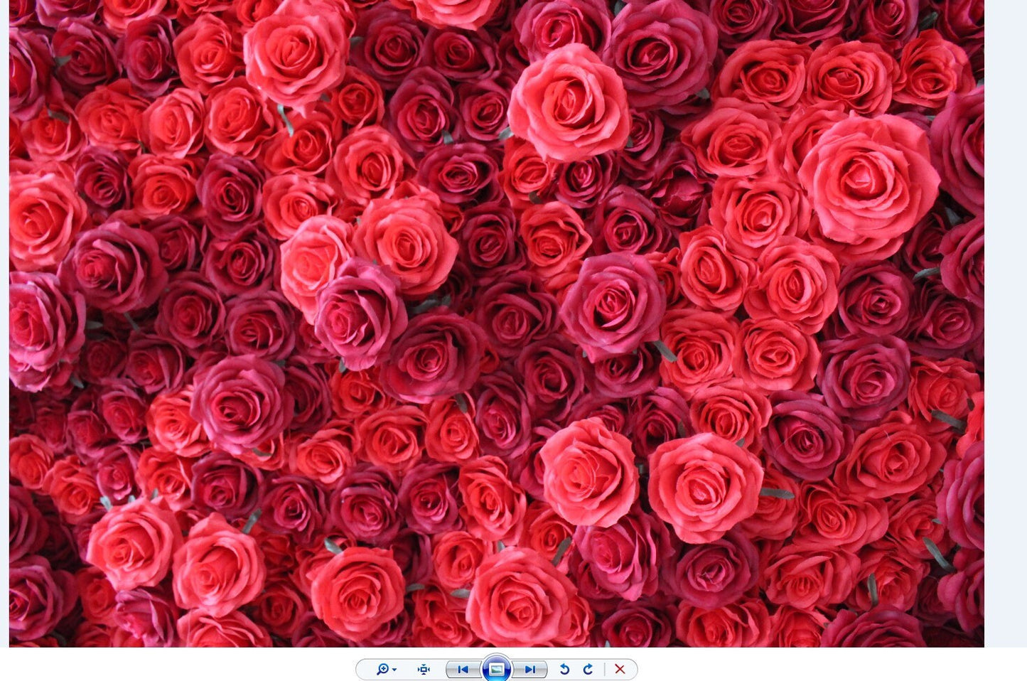 High Quality Red Flower Roll Up Curtain Fabric Cloth Artifical Floral Wall for Wedding Party Home Salon Decor backdrop