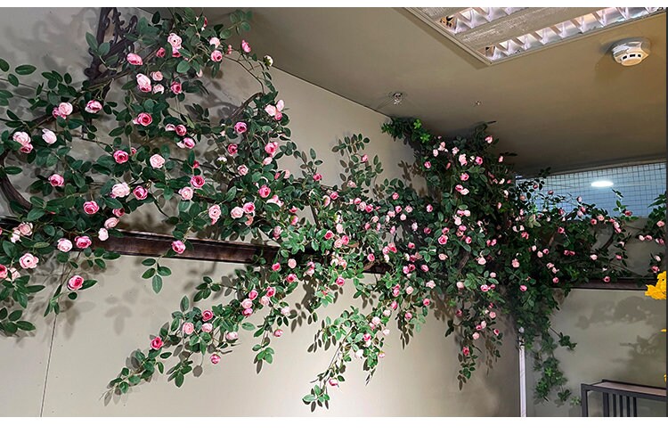 Artifical Simulation Rose Bud Rattan 1.75m/69&quot;  For Home Garden Decor Florals Outdoor Wedding Special Event Arrangement Arch Decor