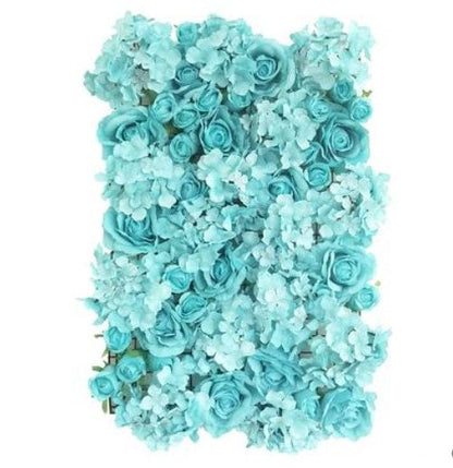 Turquoise Flower Wall For Wedding Photography Backdrop Bridal Shower Special Event Arrangement Decor Floral Panels 40*60cm