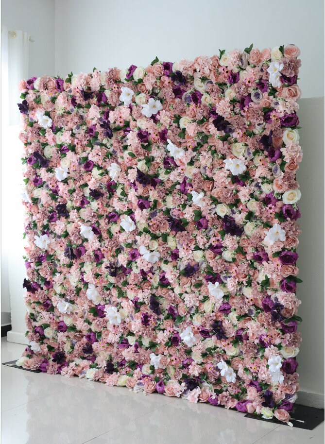 New Design 3D Flower Wall For Wedding Photography Backdrop Special Event Salon Party Arrangement Fabric Rolling Up Curtain Fabric Cloth