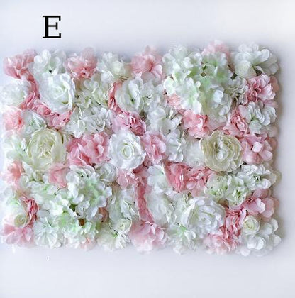 Simulation Flower Wall  For Wedding Romantic Photography Backdrop Baby Shower Special Event Arrangement Floral Panels 40cm*60cm 8 colors