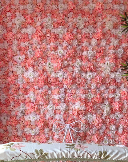 New Arrival Artifical Silk  Rose Hydrangea Flower Wall For Wedding Romantic Photography Backdrop Wedding Arrangement Decor Panels 40*60cm