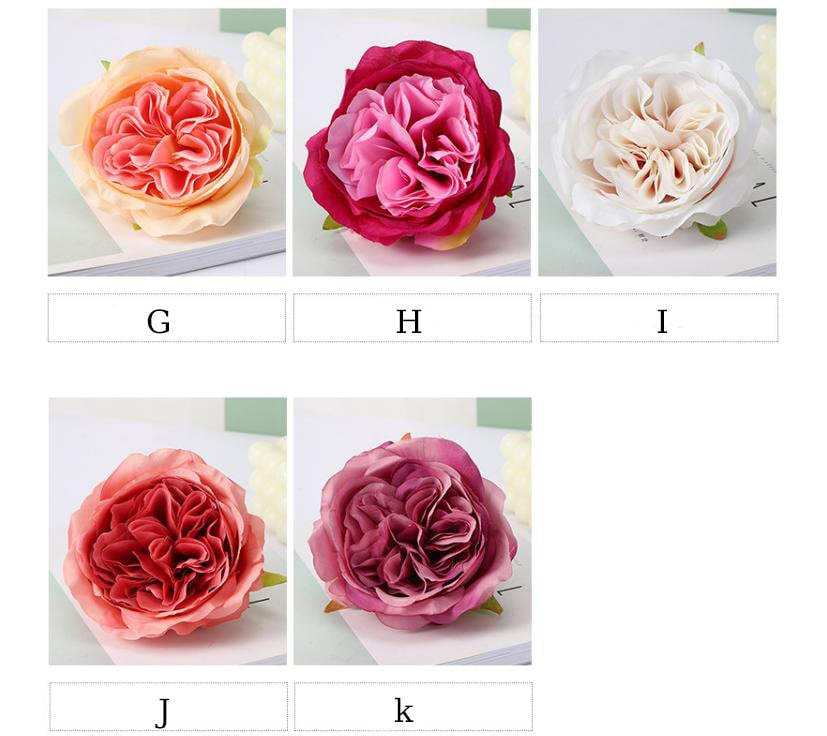 Wholesale 100 pcs Artificial Simulation Silk Camellia Peony Austin Rose Wedding Flower Diam.12cm DIY Special Event Decor Accessory Floral