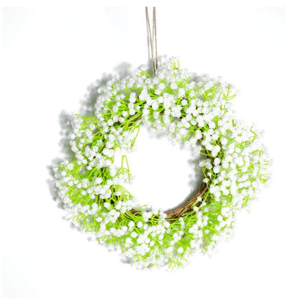 Artifical Simulation Babys Breath Home Wall Decoration Wreaths, Christmas Wreaths,Year Round Wreath,Front Door Wreath,Door Hangers